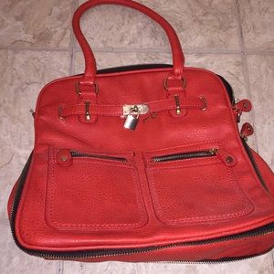 Coral red Street Level purse